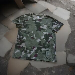 G-STAR RAW Camo Green T Shirt Size Large